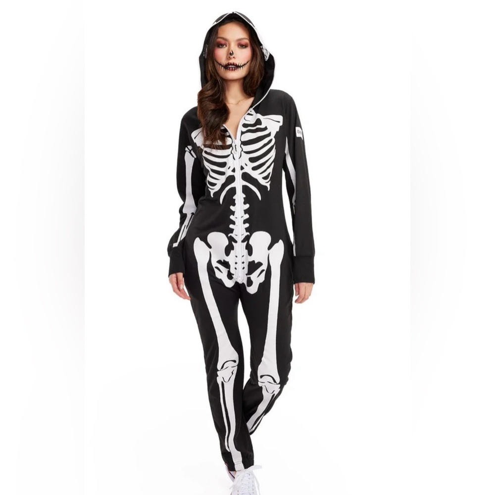 Tipsy Elves Black and White‎ Skeleton Onesie